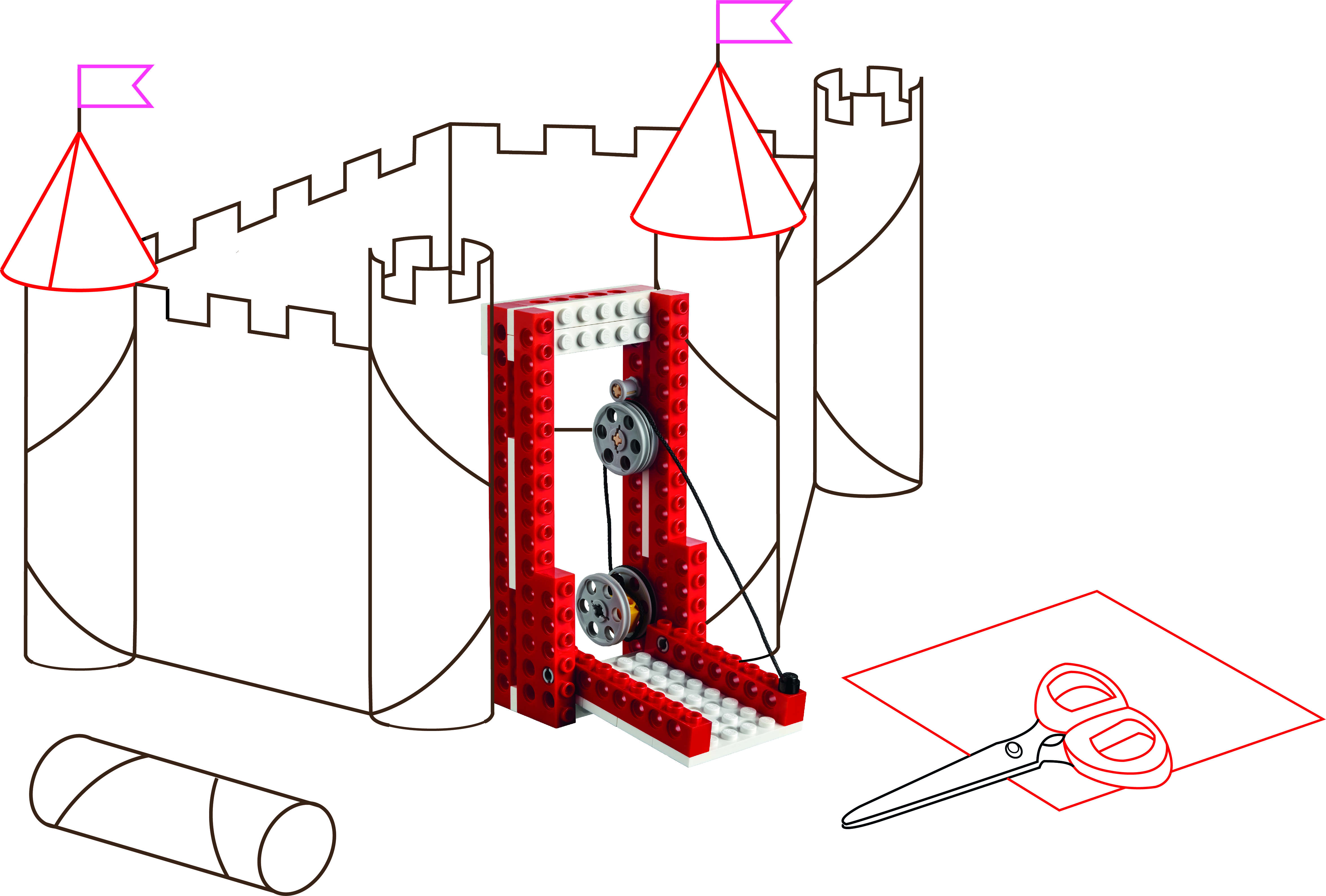 Make A Castle Mechanism Or Simple Machine
